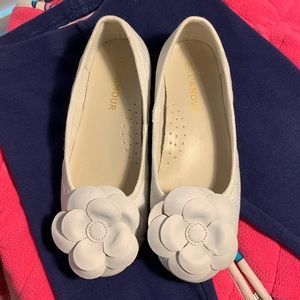 L’Amour girls shoes with flower detail